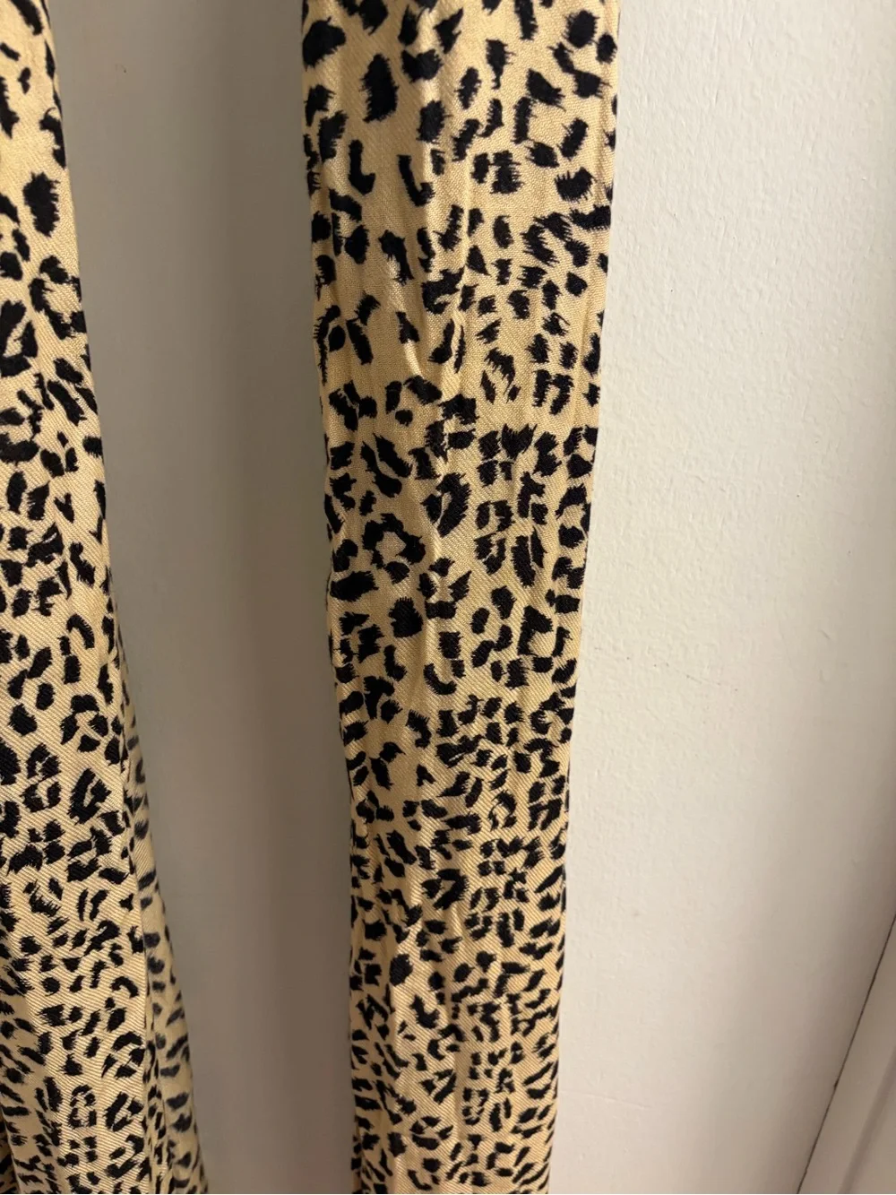 Lane Bryant NWT Leopard Print Scarf Tan Black Animal Fringed
